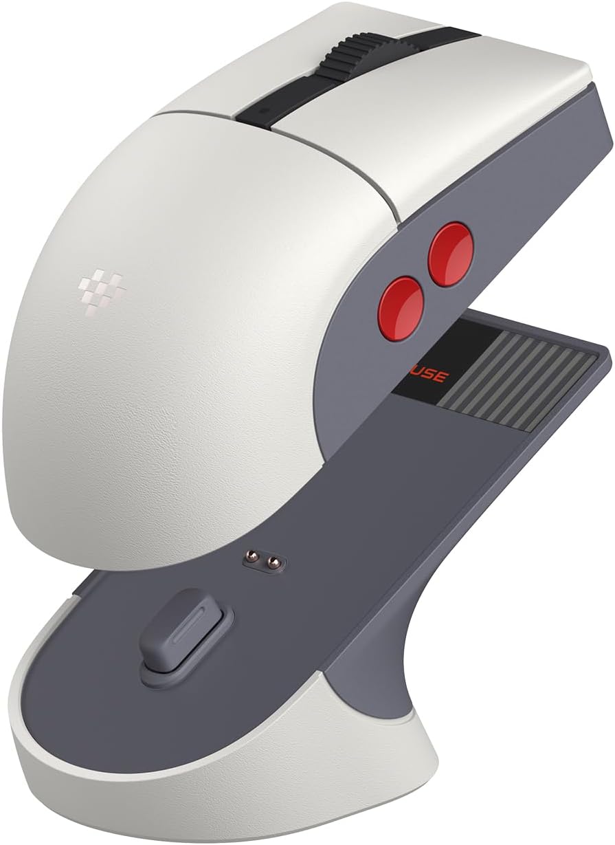 8BitDo Retro R8 Mouse with Charging Dock